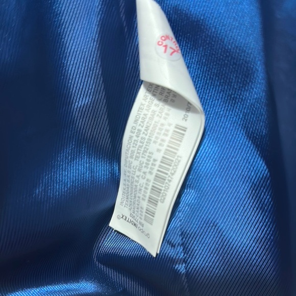 Zara Blue Tailored Blazer with Notched Lapel - Picture 5 of 8